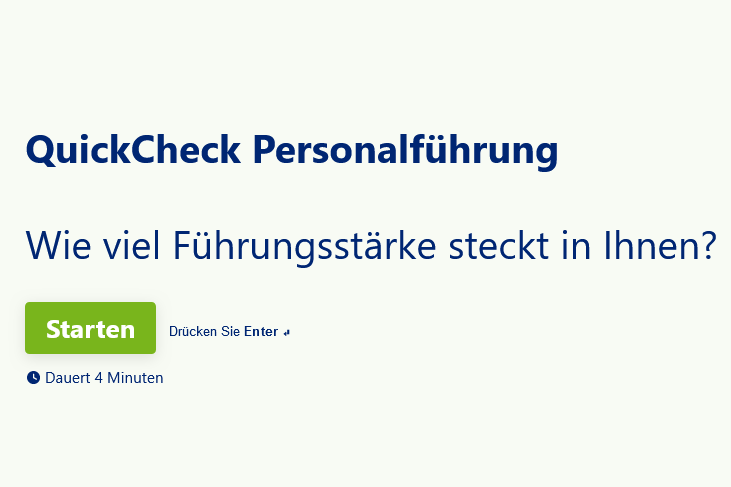 Screenshot QuickCheck Personalführung